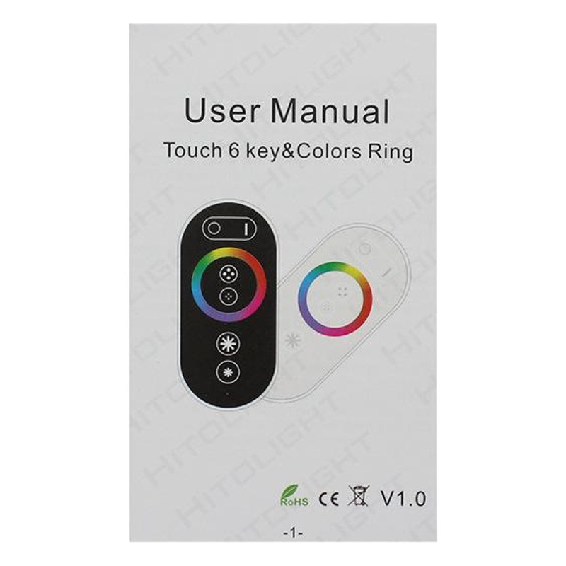 Picture of Xilai lamp RF wireless RF touch led controller GT666 colorful RGB light with high power 18A remote control