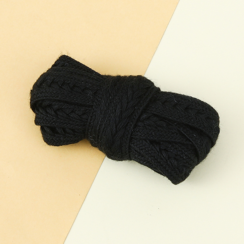 Picture of Marshmallow Two-Color Wheat Ear Shoelaces 1.5cm Casual Shoes Sneakers Twist Woven Cotton Shoelaces Ready for Cross-Border Wholesale