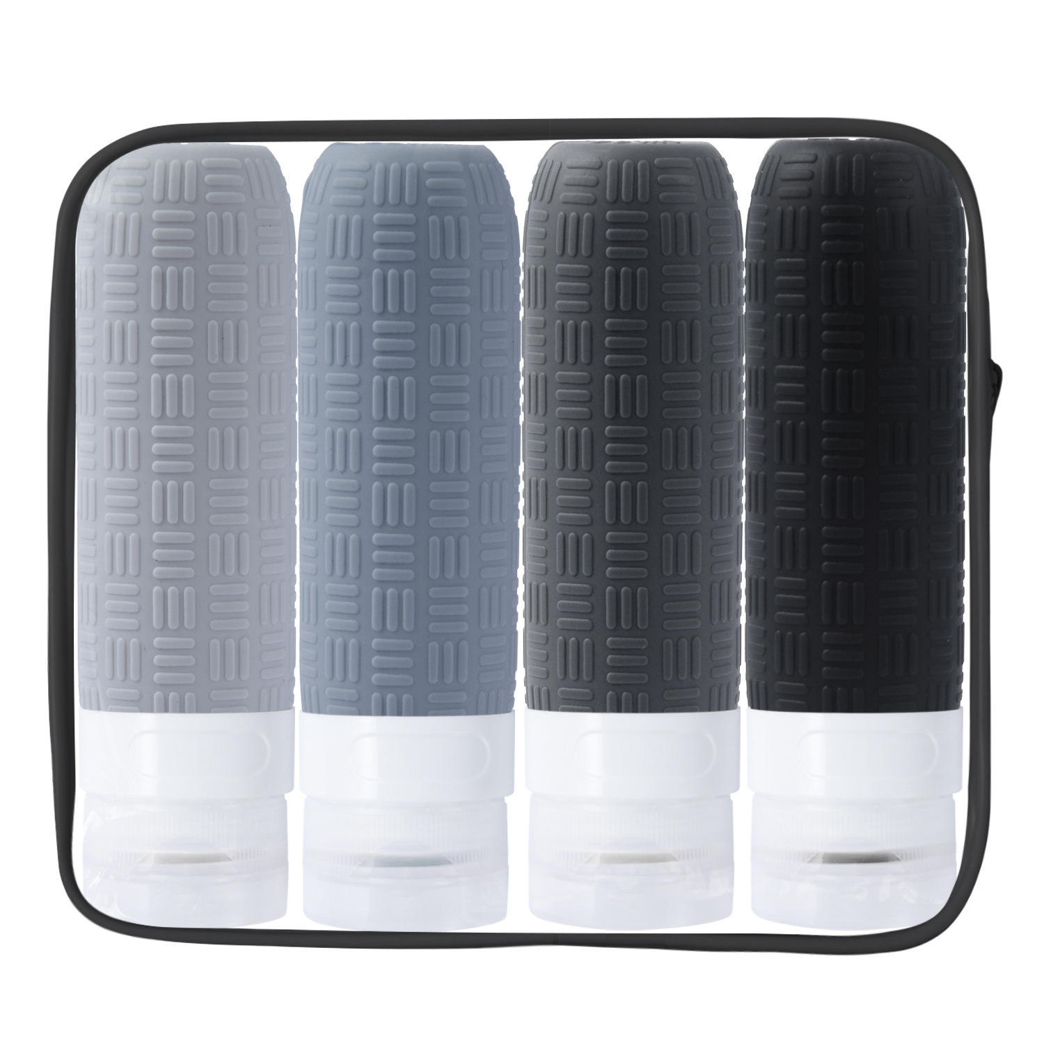 New in stock 2024 Silicone Bottling Travel suit Silicone Bottle Cosmetic Storage Bottle Wash suit
