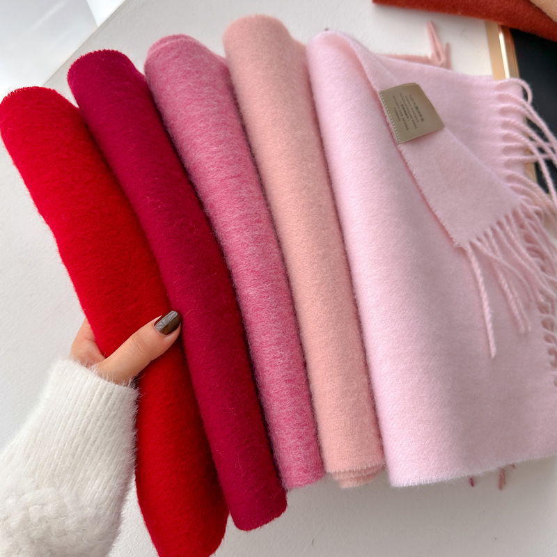 Picture of 2025 New Autumn and Winter Warm Scarf Women's Easiest for Match Long Pure Wool Scarf Men's Couple Style Spot Wholesale