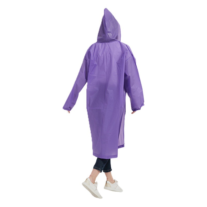 Long Raincoat, One-Piece, Rainproof, Convenient, Single-Person Adult Rain Poncho, Amusement Park Rain Gear Wholesale, Outdoor Waterproof