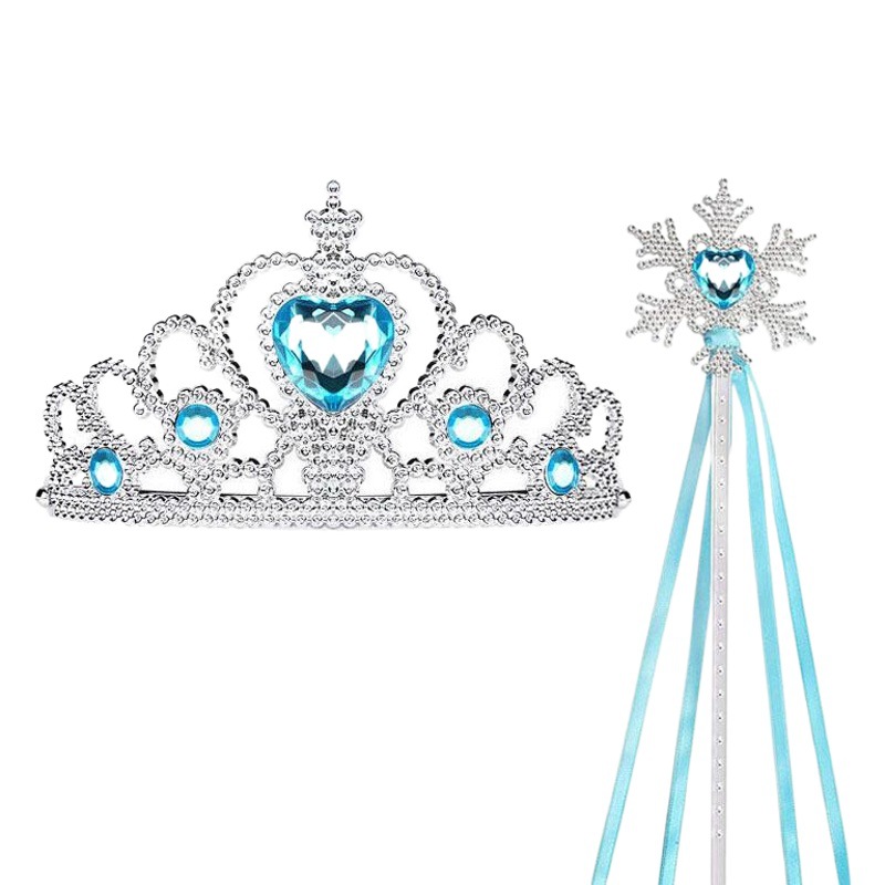 Frozen Headband Kidsren's Headdress Cinderella Crown Butterfly Fairy Wand Girls Necklace Accessible Luxury Niche