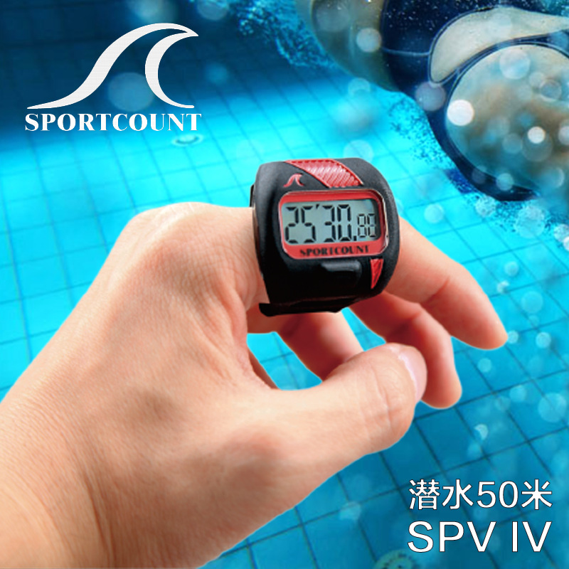Picture of New Swimming Waterproof One-Hand Stopwatch Fingertip Swimming Watch Ring Sports Waterproof Diving Training Coach Stopwatch
