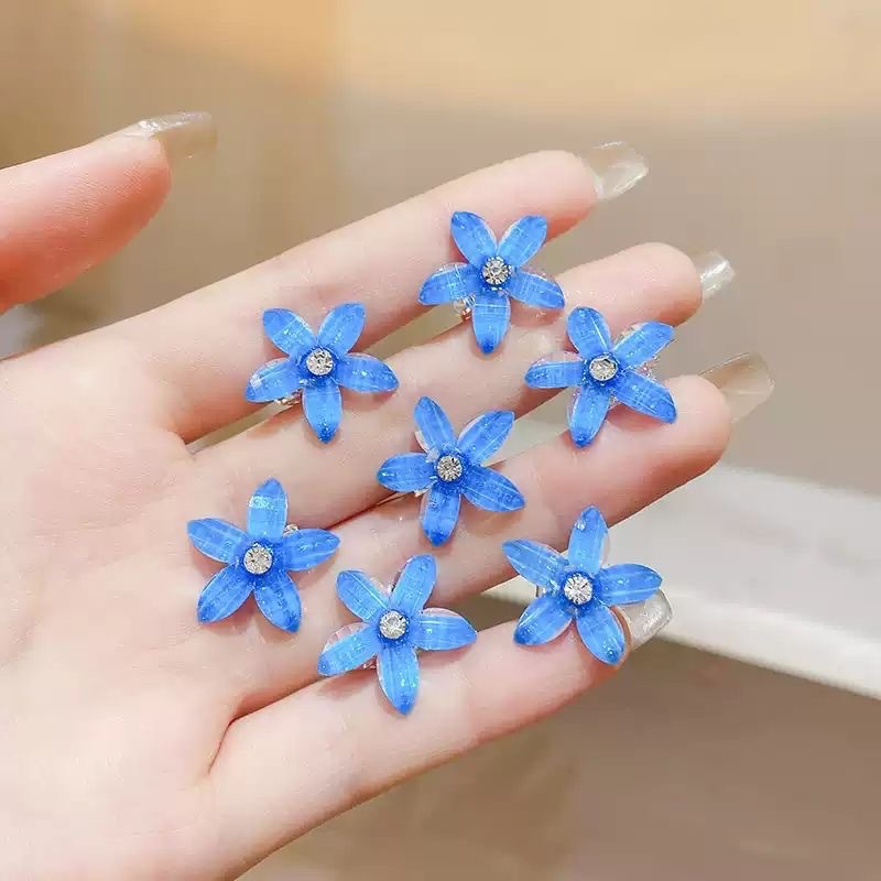 Picture of Children's Flower Small Grab Hair Accessories Girl's Braided Hair Buckle Head Flower Little Girl's Mini Grab Small Hairpin Headwear