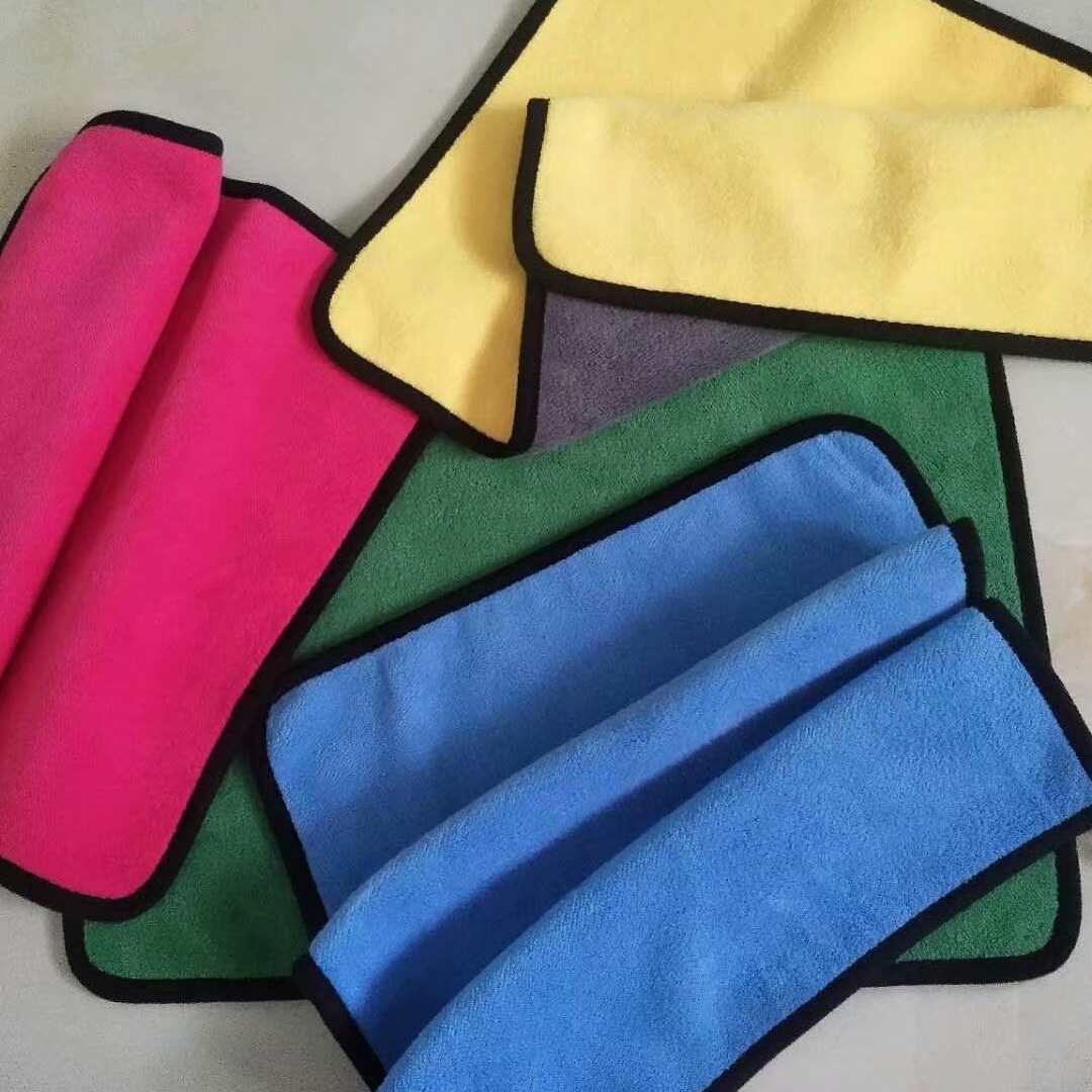 Picture of Car Cleaning Towel, High-Density Coral Fleece, Thickened Double-Sided Microfiber Square Towel for Car Cleaning