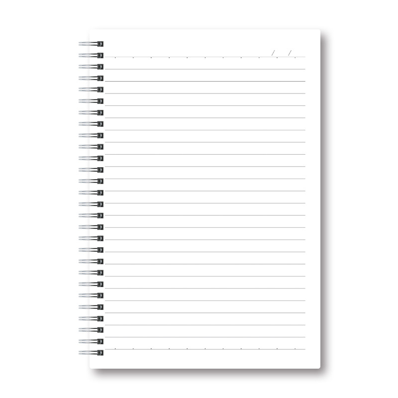 Picture of Pp Coil Notebook B5 Horizontal Line Square Notepad A5 Grids A4 Blank Notebook Student Thickeneded Notebook Wholesale