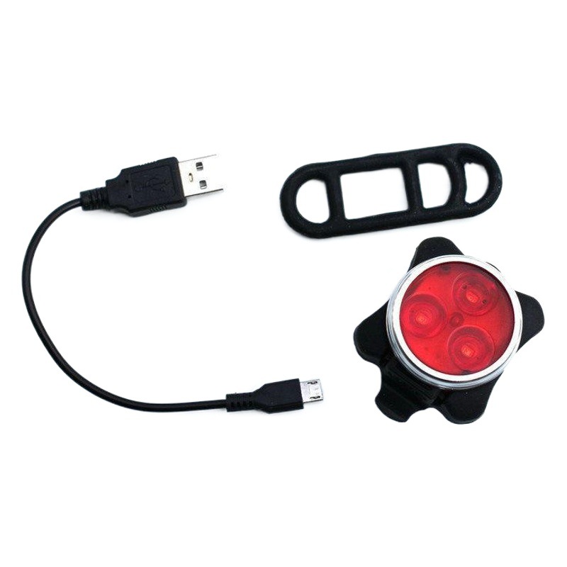 COB bicycle light mountain bike USB charging headlight warning tail light set 030 tail light riding accessories