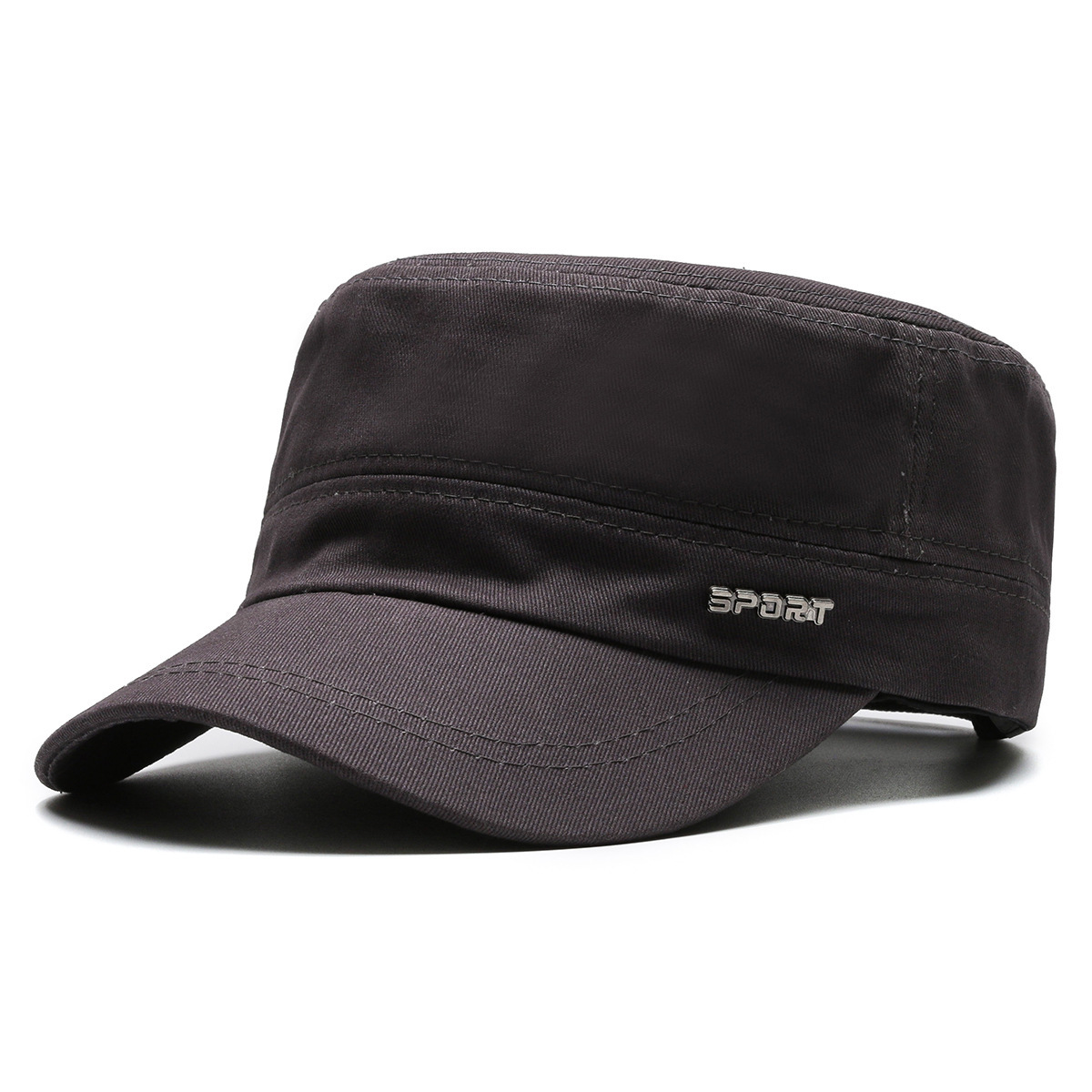 Picture of Four Seasons New Style Hat Men's Casual Twill Cotton Flat Cap Simple Flat Cap Elegant Sunshade Baseball Cap