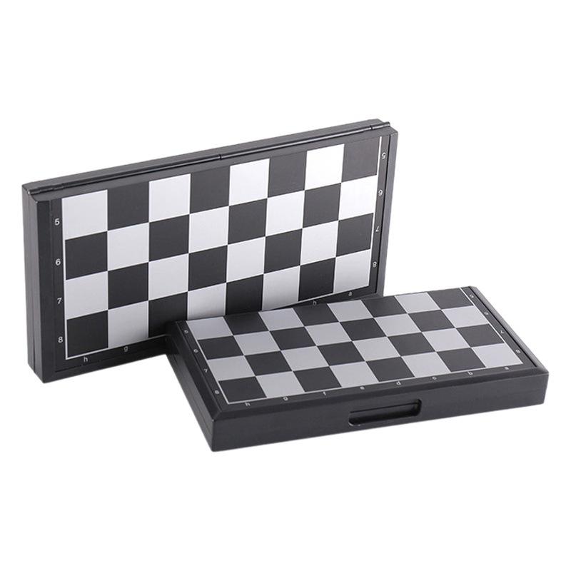 Magnetic Chess Folding Portable Storage Magnetic Suction Children Parent-Child Entertainment Competition Training Black and White Chess Pieces Wholesale