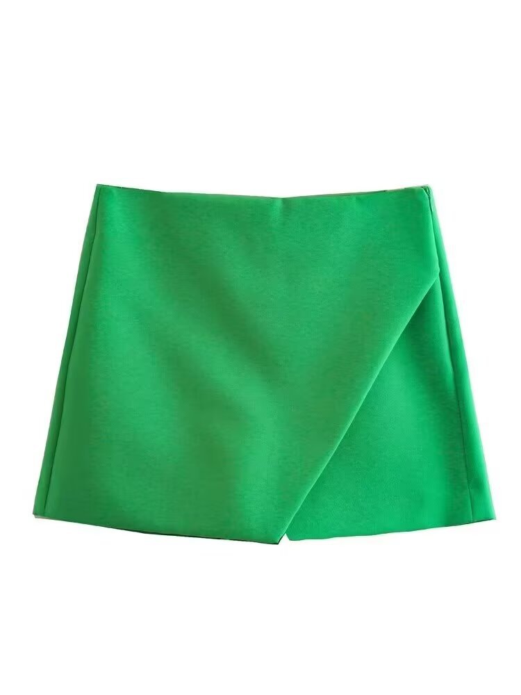 Picture of Cross-border foreign trade wholesale 2025 European and American fashion Joker personality multi-color high waist asymmetric skirt pants