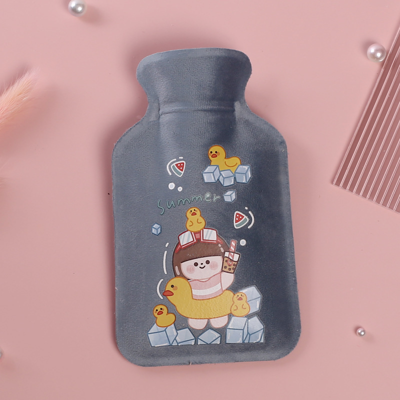 Picture of Customized new short plush hot water bag filled with water hot water bag filled with water hot water bag printed LOGO hand warmer