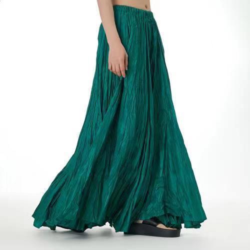 Picture of European and American Simple Wrinkled Skirt 2025 Summer New Fashion Brand Women's Fashion All-match Oversize Skirt