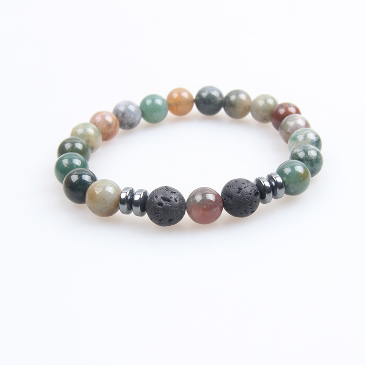 Picture of Zhou Lianfa Tiger Eye Bracelet Men's 8MM Beads suit Elastic Adjustable Black Crystal Beads Suitable for Ladies Ceremony