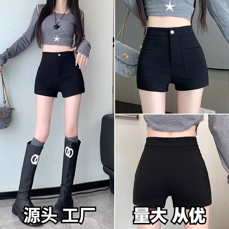 Small slim slim A- word fashion 2024 suit shorts women m European and American style summer boots sexy hot girls