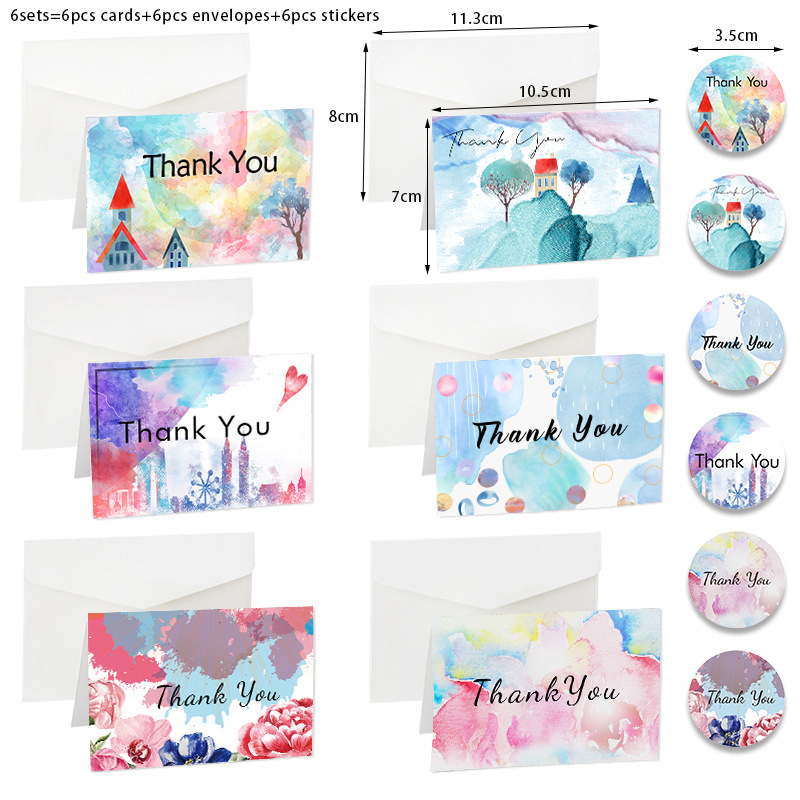 Picture of Holiday greeting card Christmas New Year Amazon THANK YOU card envelope sticker set