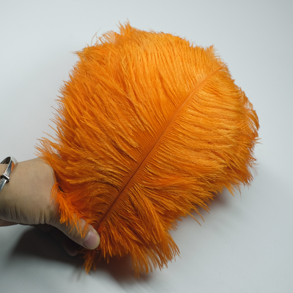 Picture of Color in stock 20-25cm ostrich feather flower home flower arrangement wedding decoration accessories ostrich feather wholesale