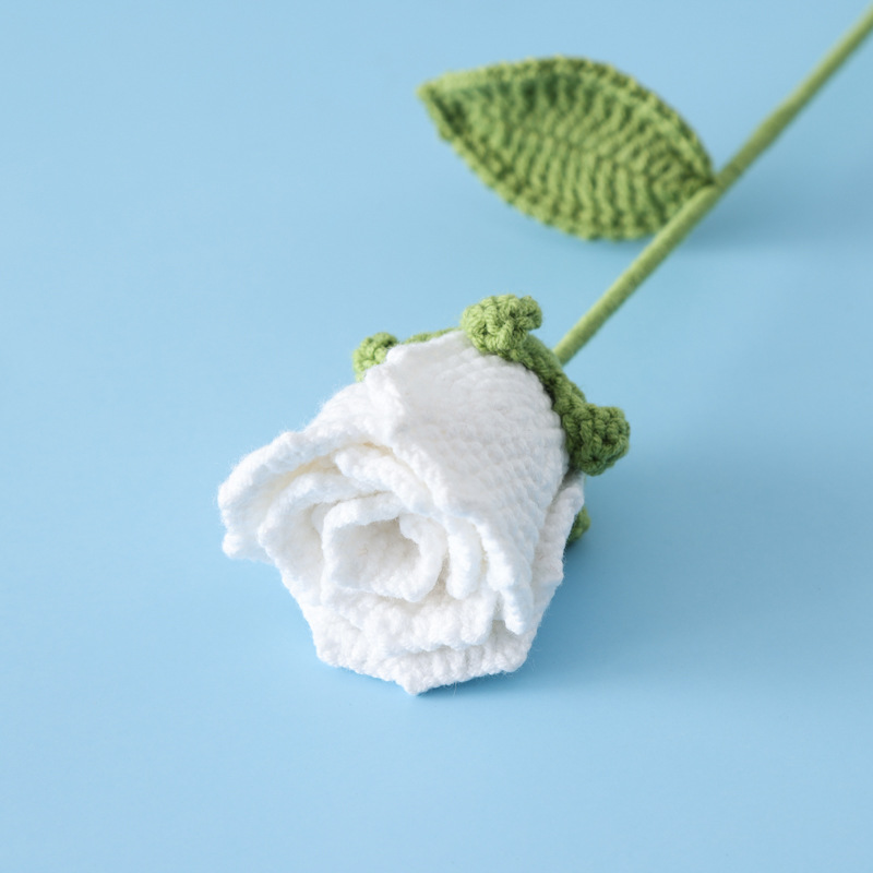 Picture of Tanabata Festival Christmas New Arrival Handmade Crocheted Sheffield Line Small Wine Glass Rose Branches for Wife Lover
