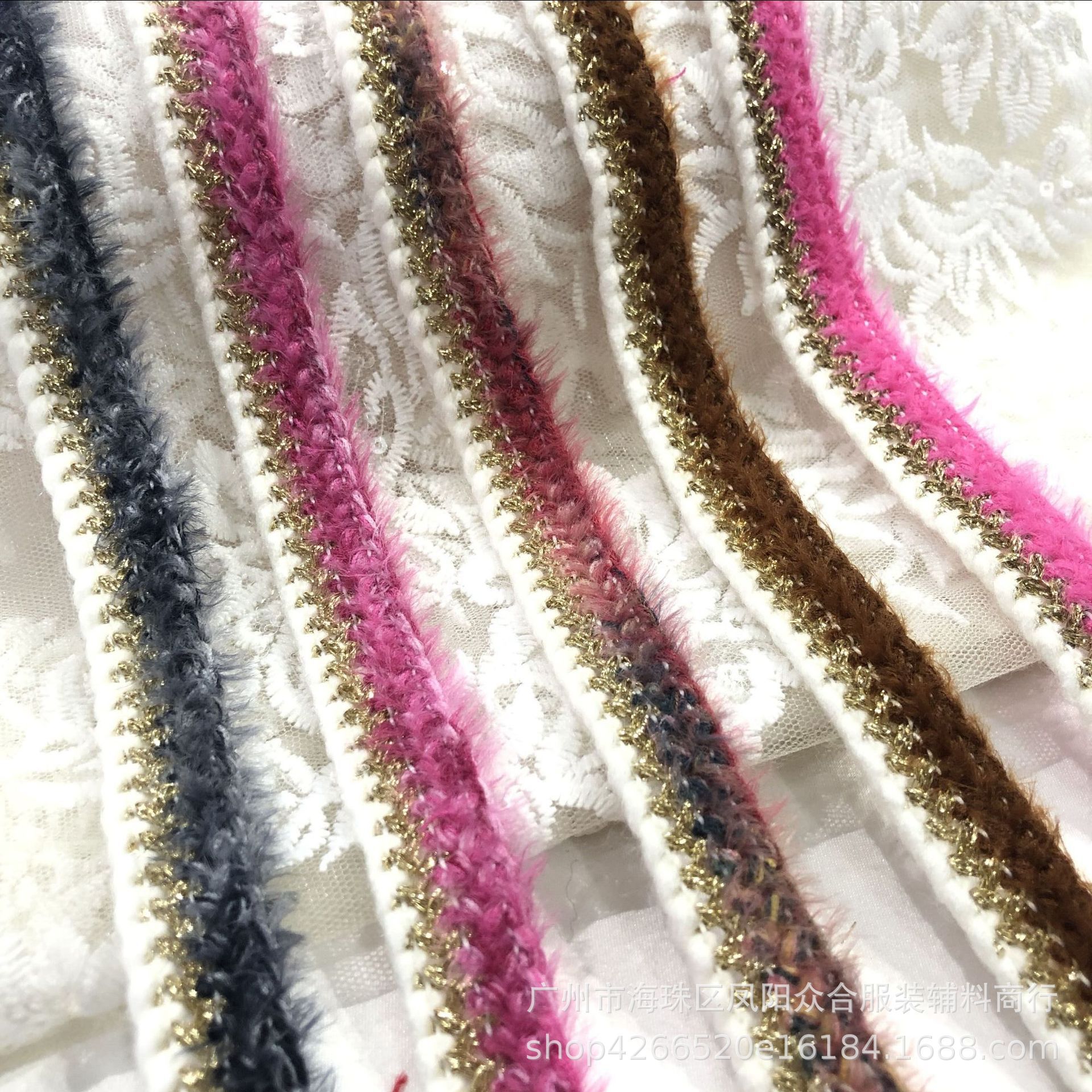 South Korea xiangfeng series decorative lace new lace color wool herringside centipede lace