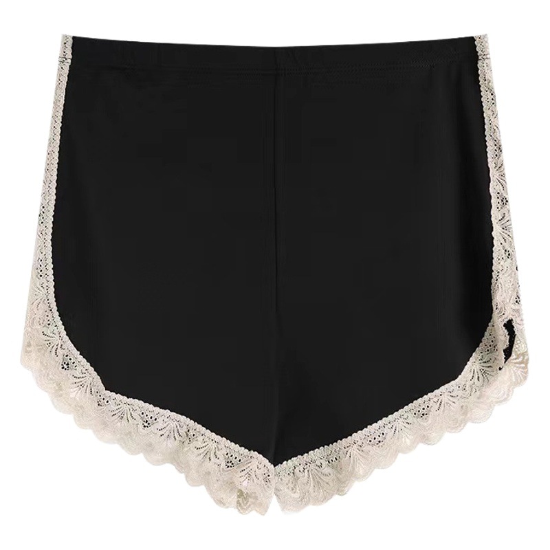 Summer Ice Silk Anti-glare Safety Pants Women's Lace-up Sexy Inner Wearable Outer Mid-waist Insurance Base Shorts