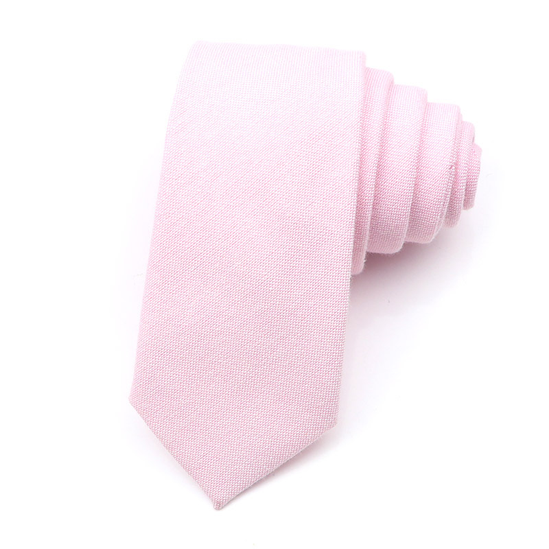 Picture of Cotton and linen tie men's tie casual fashion tie 18 color 6cm ultra narrow tie spot