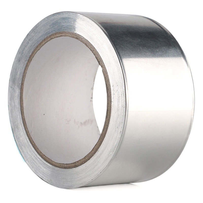 Wholesale Single Guide Aluminum Foil Tape High Temperature Pipe Seal Wrapping Flame Retardant Tape Tin Paper Thermal Insulation Tape Manufacturers