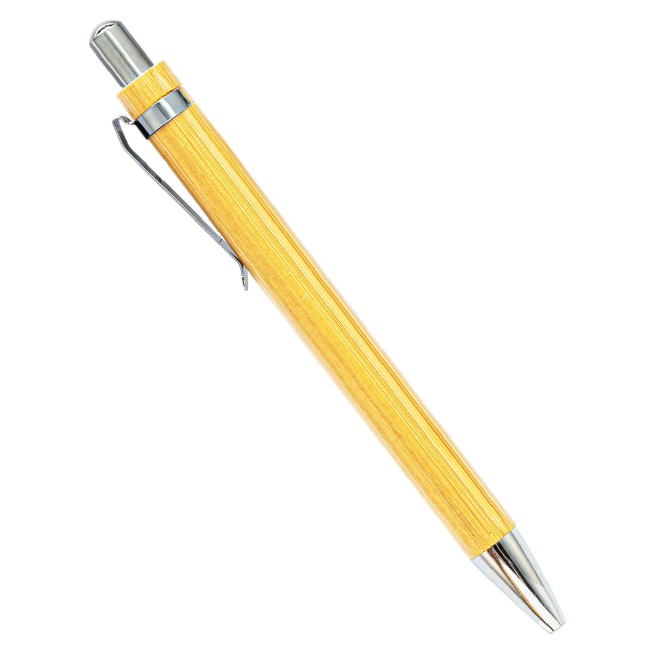 Picture of Spot bamboo wood material advertising pen ballpoint pen laser printing logo printing laser bamboo pen sign pen wholesale