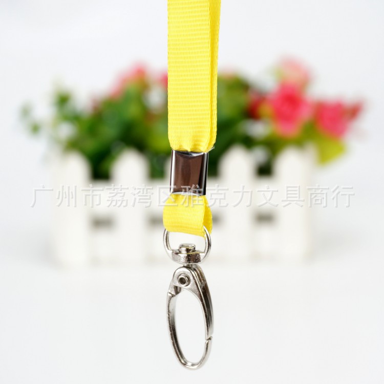 Picture of 1.0cm lanyard work permit lanyard badge work card hanging rope factory card rope certificate card set student