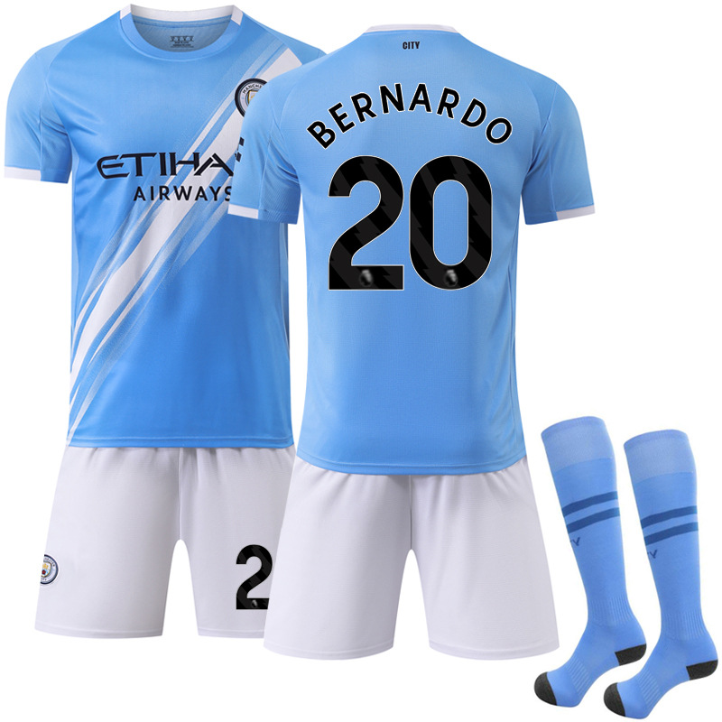 Picture of 2025-26 New Sports suit 17 De Braunes Club Football Clothes No.9 Harland Manchester City Home