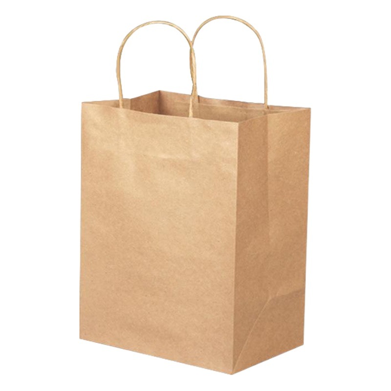 Kraft paper bag milk tea packing bag baking take-out packaging gift bag Kraft paper tote bag wholesale printing logo