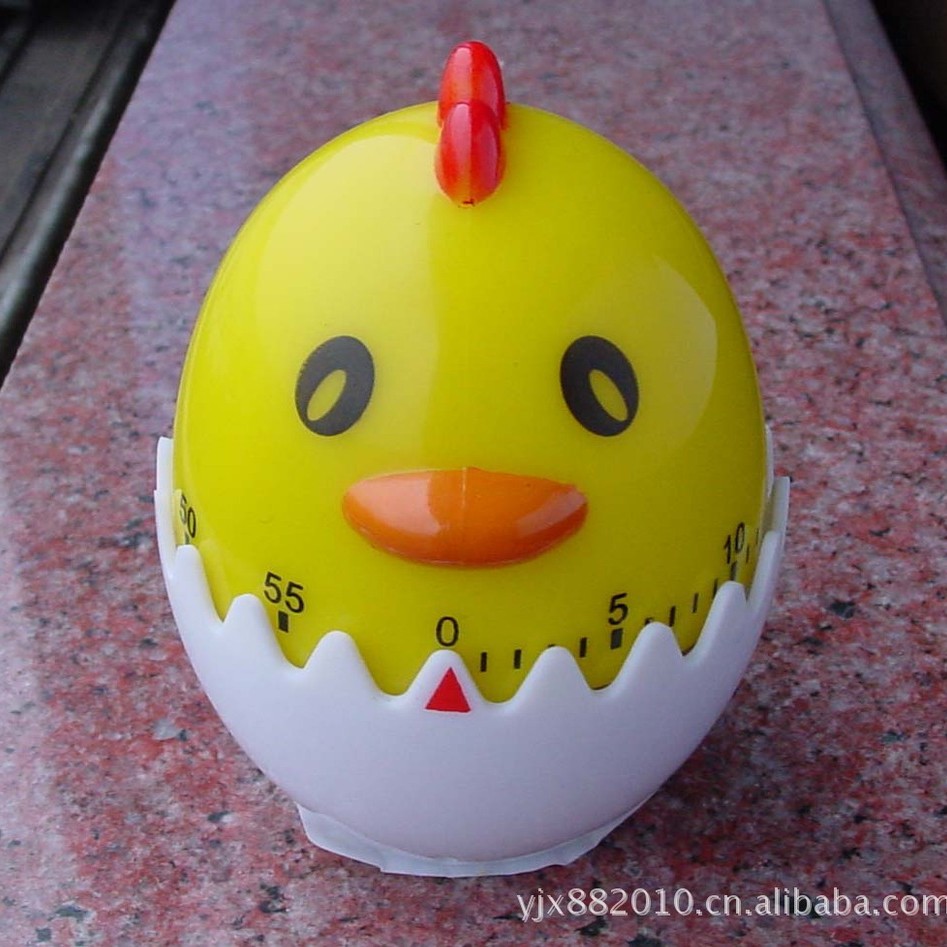 Picture of Creative Eggshell Chick Mechanical Timer Coil Students Learn to Do Questions Time Manager T315 Cute