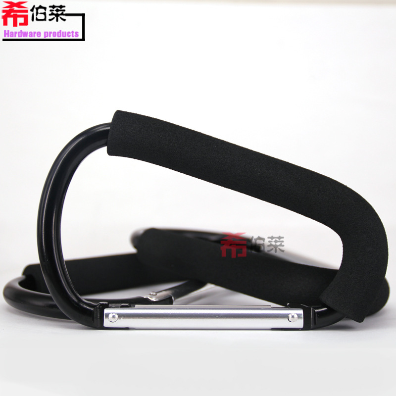 Picture of Hebrew eve12 * 160 black shoe buckle aluminum alloy labor-saving pulley shoe buckle factory supply