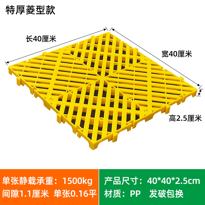 Picture of Moisture-proof board grid plastic pallet frozen warehouse floor logistics Moisture-proof pad warehouse board card board warehouse goods Moisture-proof pad