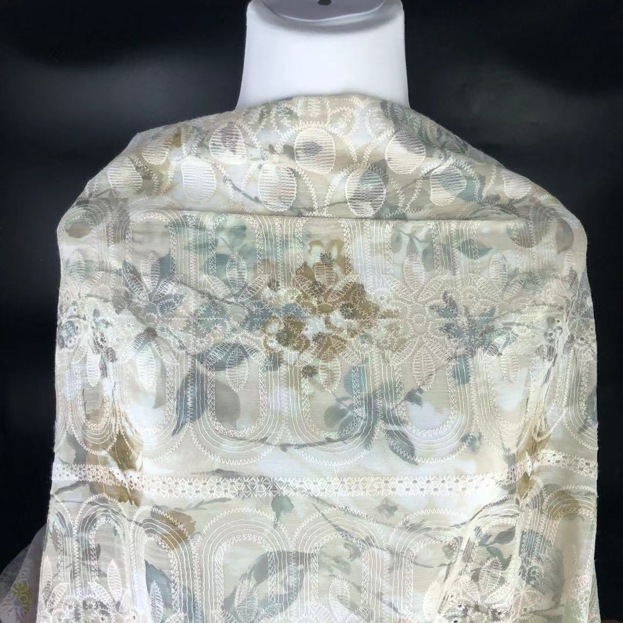 Xiaojun Textile Floral Pattern Computer Embroidery Printed Fabric Chinese Print Children's Clothing Fabric Dress Han Dynasty