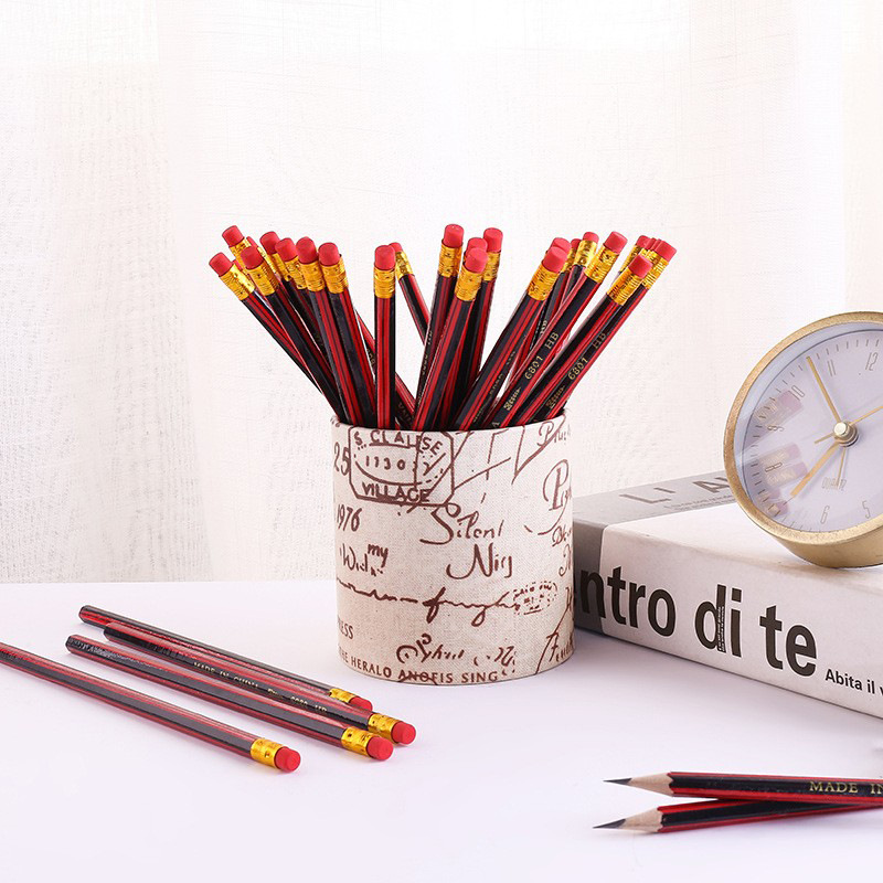 Picture of Pencil Wholesale Drawing Sketch Pen Children's Prize Learning Stationery with Eraser Hexagon Pencil Primary School Students hb Pencil