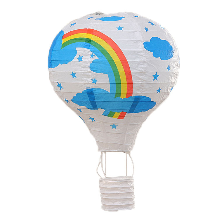 Picture of Hot Air Balloon Paper Lantern Decoration Shopping Mall Store Celebration Kindergarten Corridor Hanging Decoration Birthday Party Celebration Venue Layout