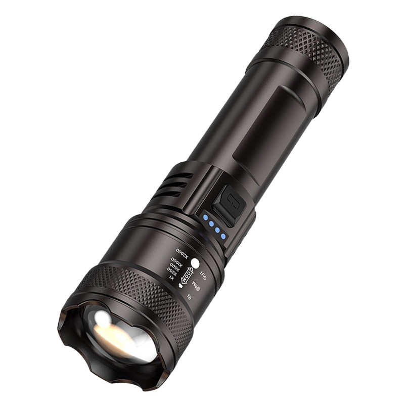 Cross-border hot light flashlight outdoor super bright long shot P50 flashlight telescopic focusing high power portable flashlight