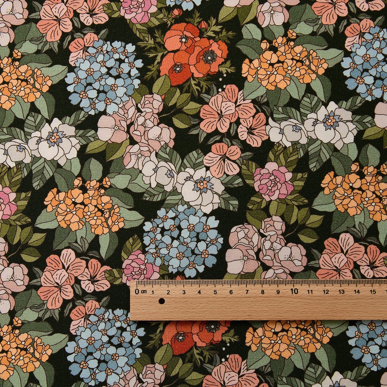Picture of 20 Pieces of Artificial Cotton Fabric Floral Plant Handmade Clothing Dress Summer Cool Quilt Cotton Silk Cotton Silk Fabric