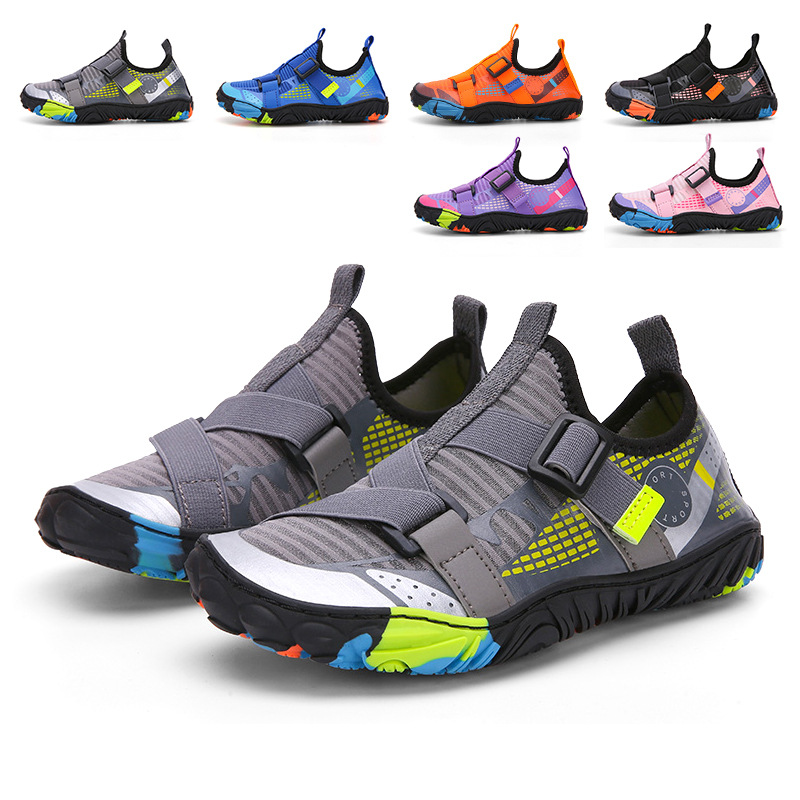 PLUS Children's Tracing Shoes Non-Slip Rope Skipping Running Quick-Dry Wading Beach Diving Shoes Anti-Cutting Shoes for Boys and Girls