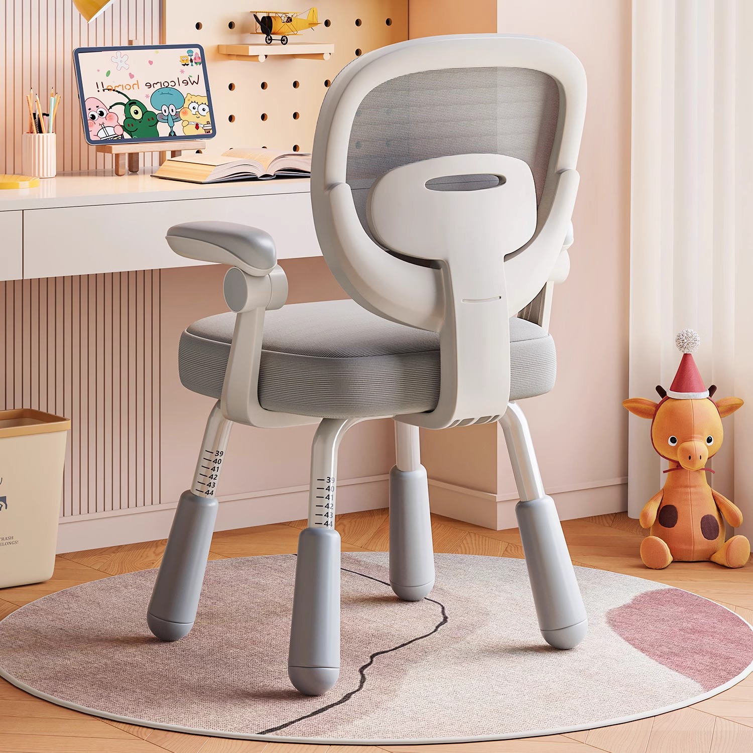 Children's study chair can lift primary and secondary school students sedentary comfortable bedroom study computer chair posture writing chair