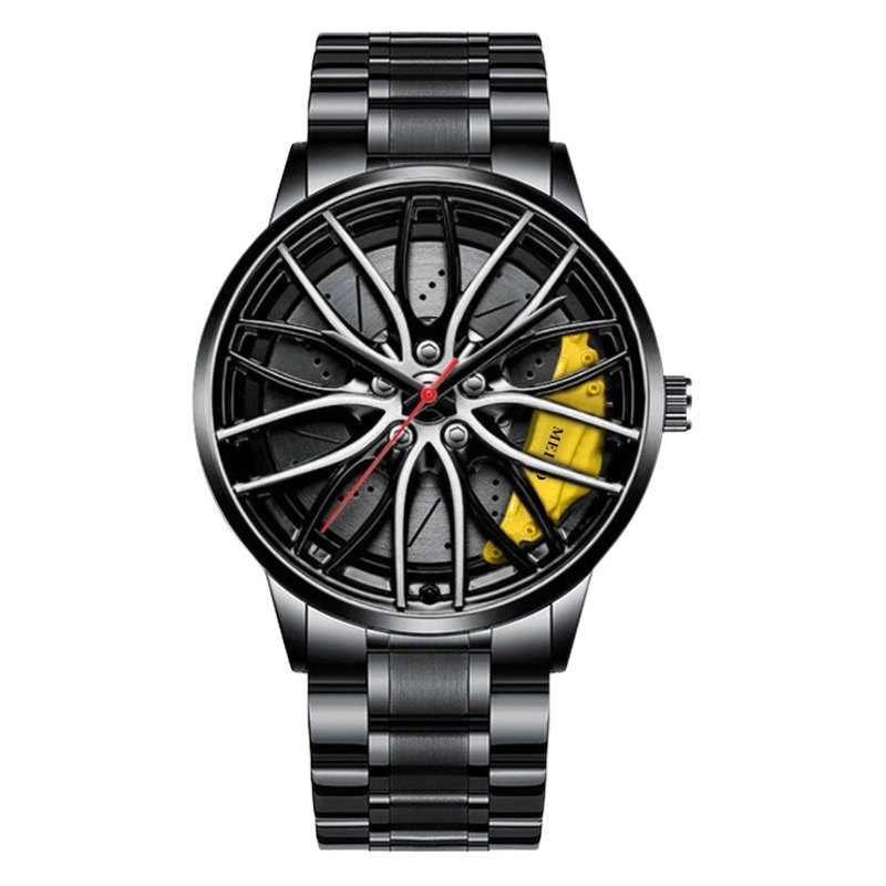 Aliexpress Trendy Sports Car Wheel Caliper Design Trendy Watch Student Watch Export 3D Racing Element Douyin Men's Watch