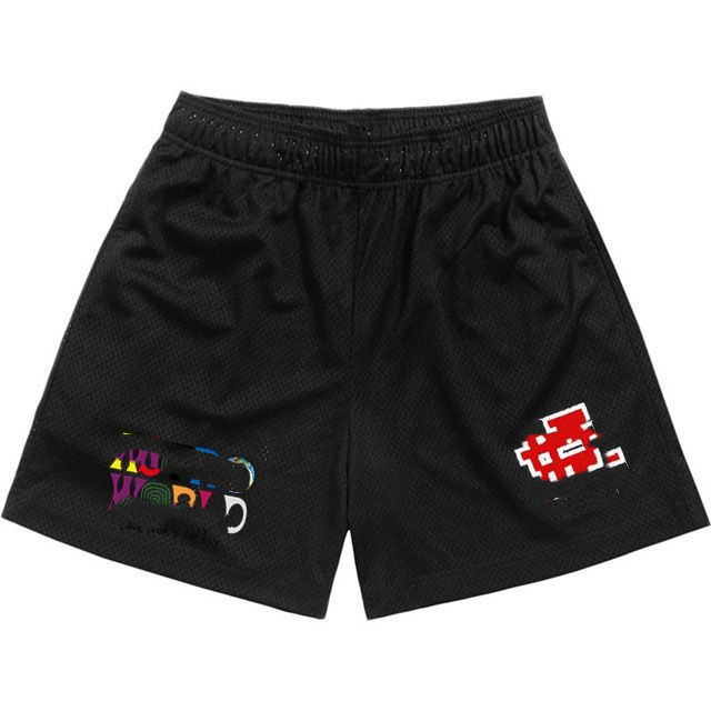 American Basketball Shorts Fashion Brand Summer Fitness Running Quick-drying Breathable Beach Mesh Knee Quarterpants