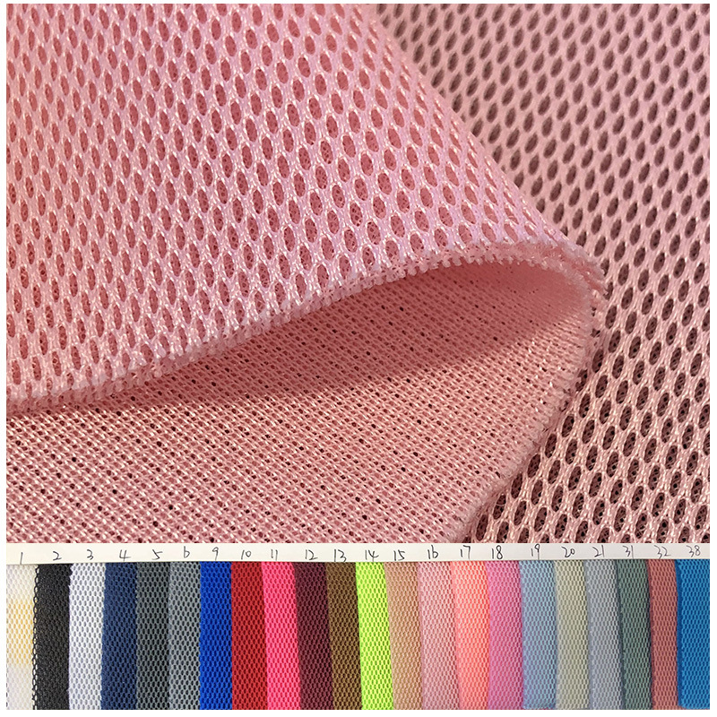 Spot Hot Small Hole Sandwich Mesh Cloth Bag Sandwich Mesh Cotton Dense Bottom Warp Knitted 3D Mesh