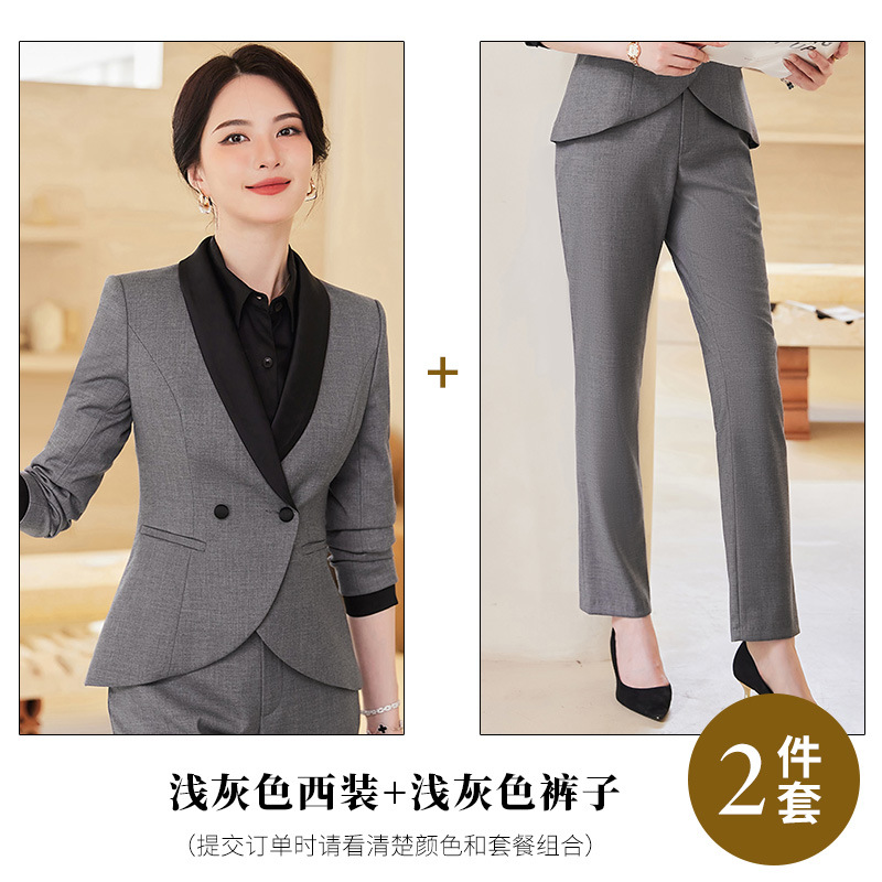 Picture of Temperament Suit Women's Long-sleeved Professional Suit Manager Dress Jewelry Store Work Clothes Teacher Interview Suit Two-piece Suit