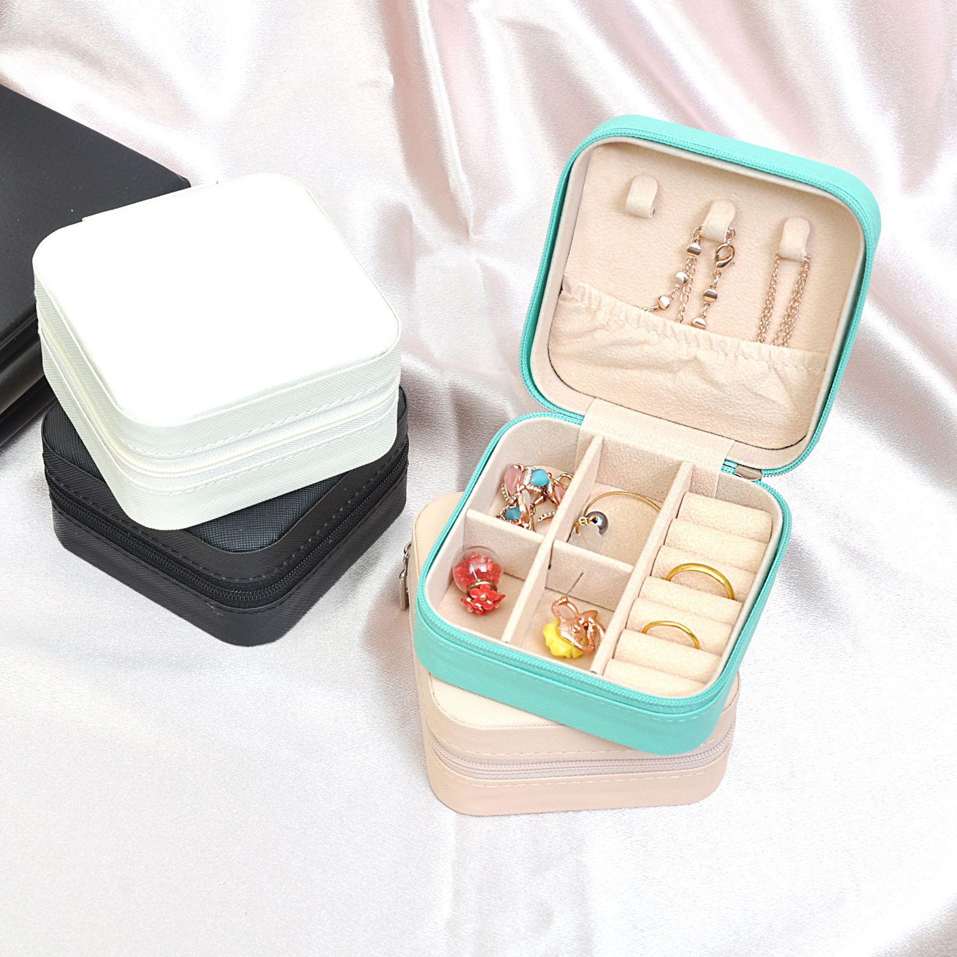 Jewelry Storage Box Travel Portable Gift Box Earrings Ring Packaging Jewelry Box Advanced Jewelry Box Jewelry Box