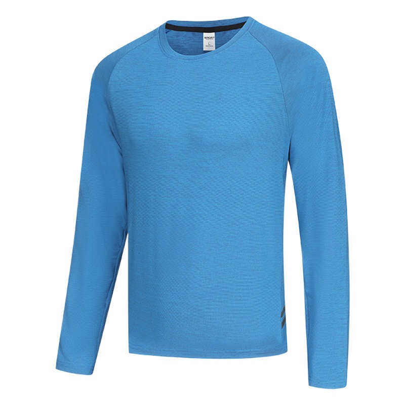 Running Quick-Drying Clothing Long-Sleeved T-Shirt Men's Spring and Summer Training Fitness Morning Running Sports Mountaineering Clothing Tops Basketball Cycling