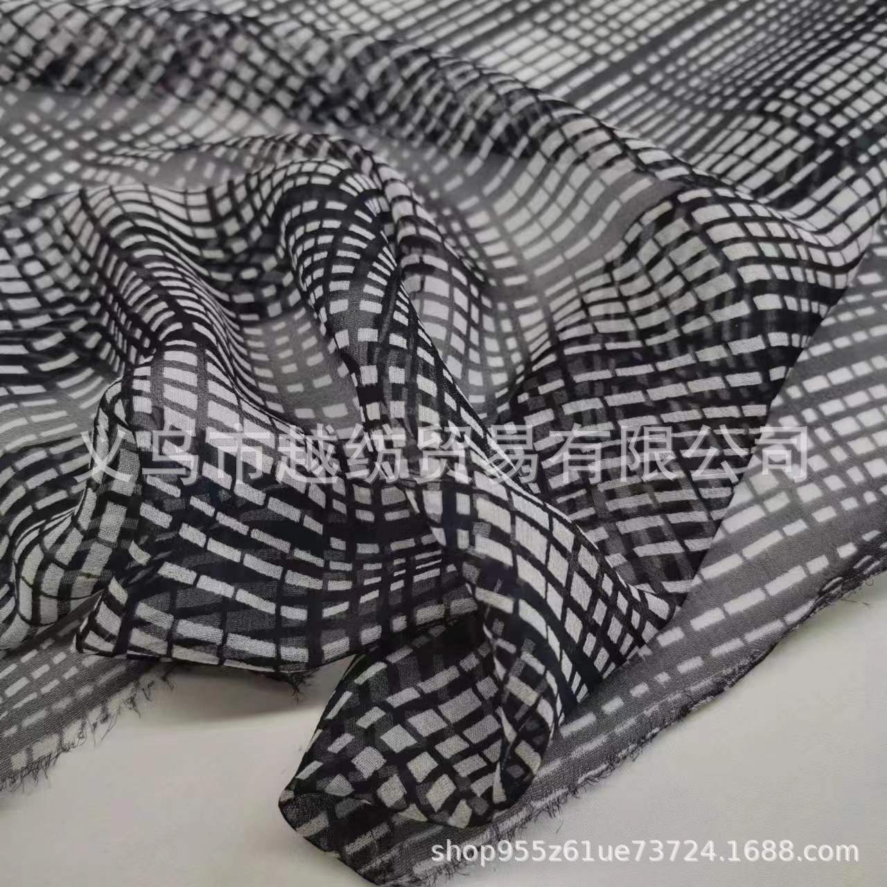 Picture of Special Price Silk Jokey Fabric Navy Blue Plaid Mulberry Silk Breathable Fabric