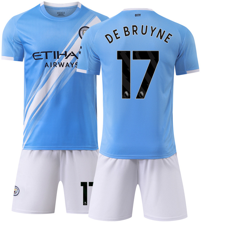 Picture of 2025-26 New Sports suit 17 De Braunes Club Football Clothes No.9 Harland Manchester City Home