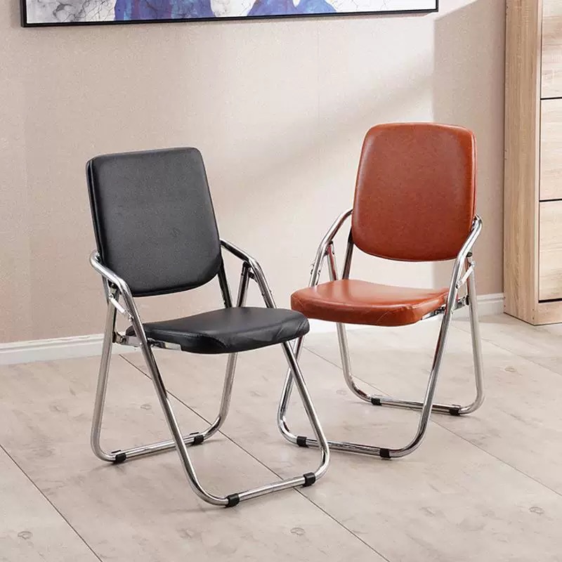 Folding Chair Home Study Chair Computer Chair Conference Room Office Chair Training Chair Leisure Foldable Back Chair
