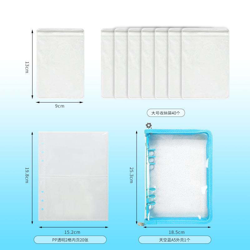 Picture of Anti-oxidation Jewelry Storage Book Earrings Ear Studs Ear Clips Necklace Hand Jewelry Silver Jewelry Sealed Bag Portable Bag Book