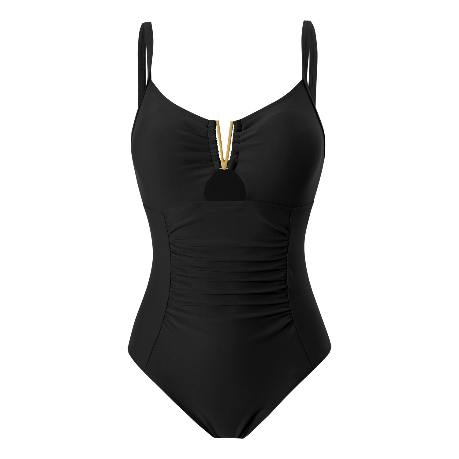 Picture of 2025 European and American Sexy Slimming Look Belly-Control One-Piece Swimsuit for Women Amazon Body-Shaping Conservative Triangle Cross-Border Bikini